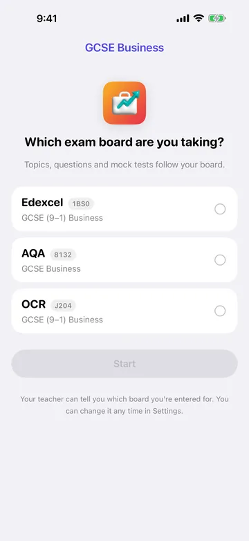 Choosing the exam board: Edexcel 1BS0, AQA 8132 or OCR J204