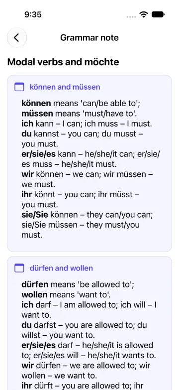 A German grammar note on modal verbs and möchte