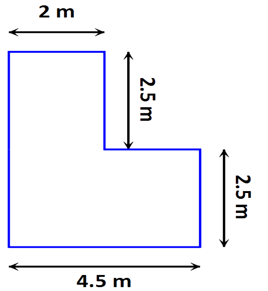 20 25 25 45 L shape