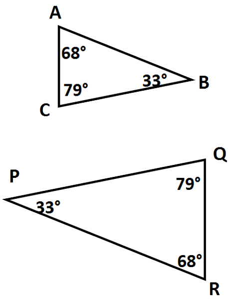 similar triangles def