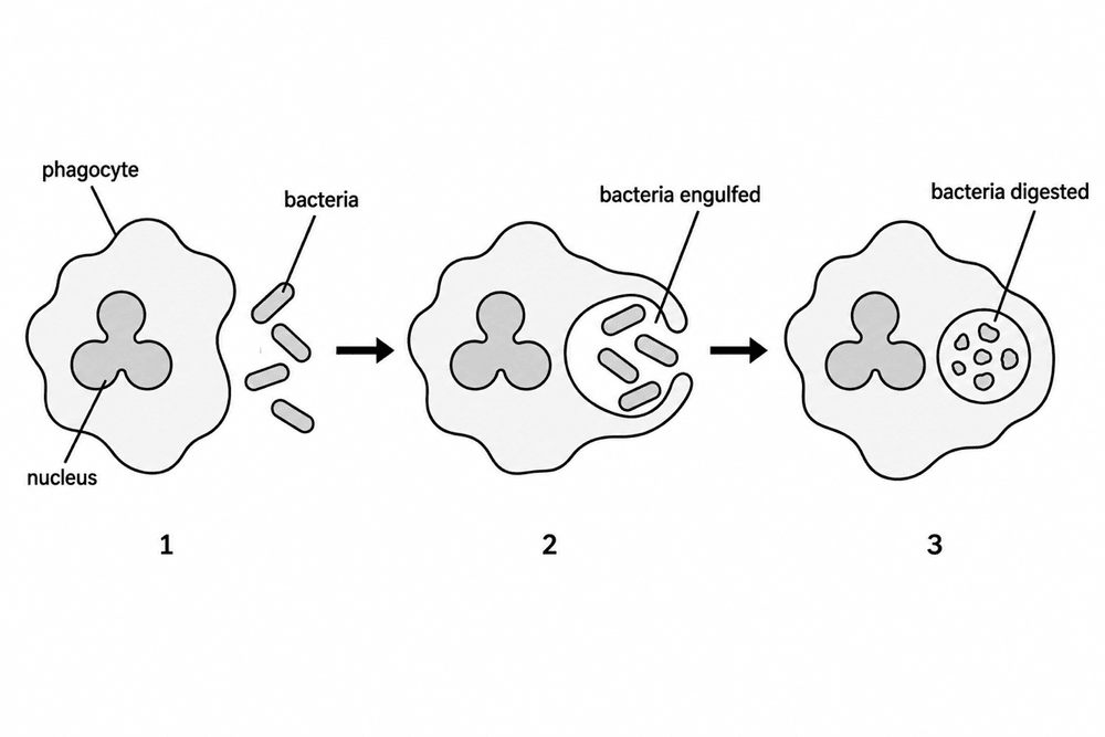 bio phagocytosis stages