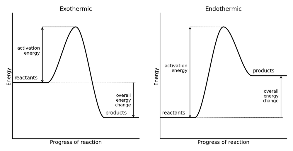 chem exothermic endothermic profiles