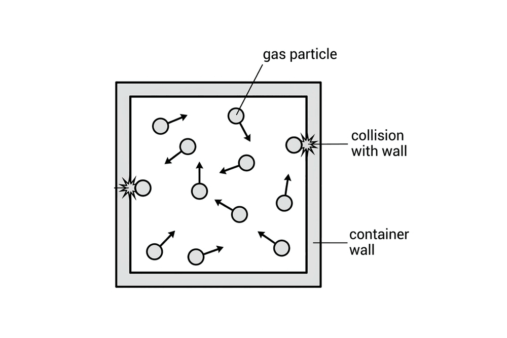 phys gas pressure particles