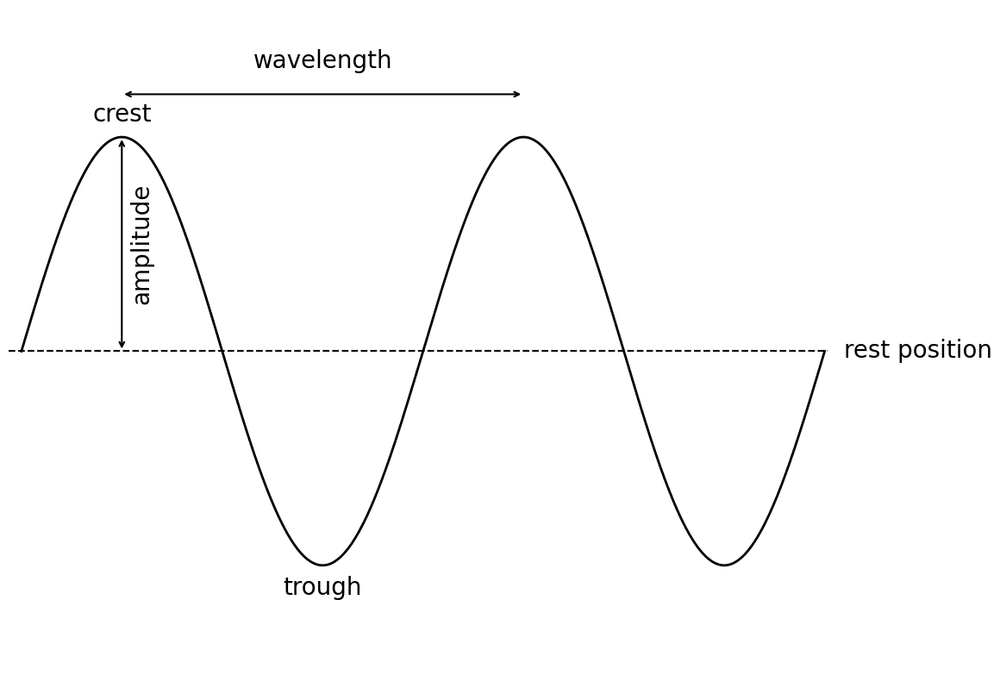 phys wave amplitude wavelength