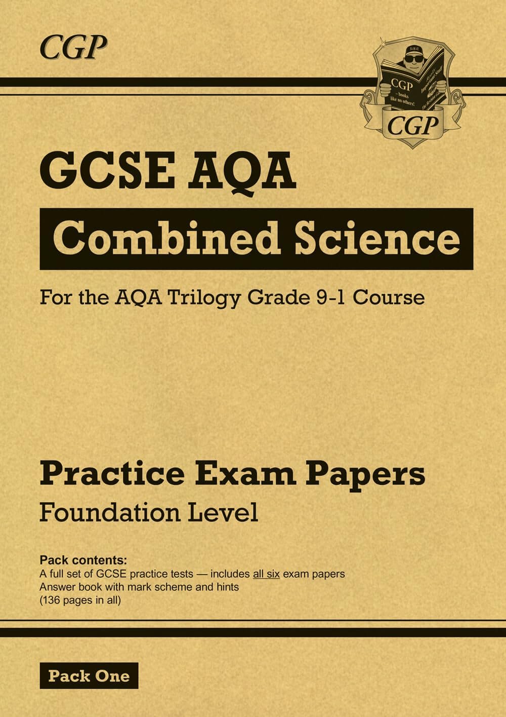 CGP GCSE Combined Science AQA Practice Papers (Foundation, Pack 1)
